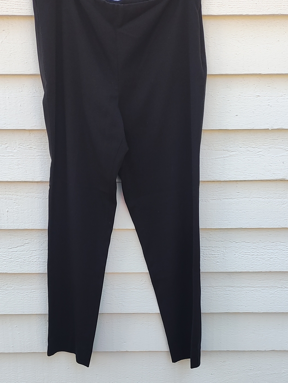 Jones New York Black Skinny Ponte Side Zip Pants